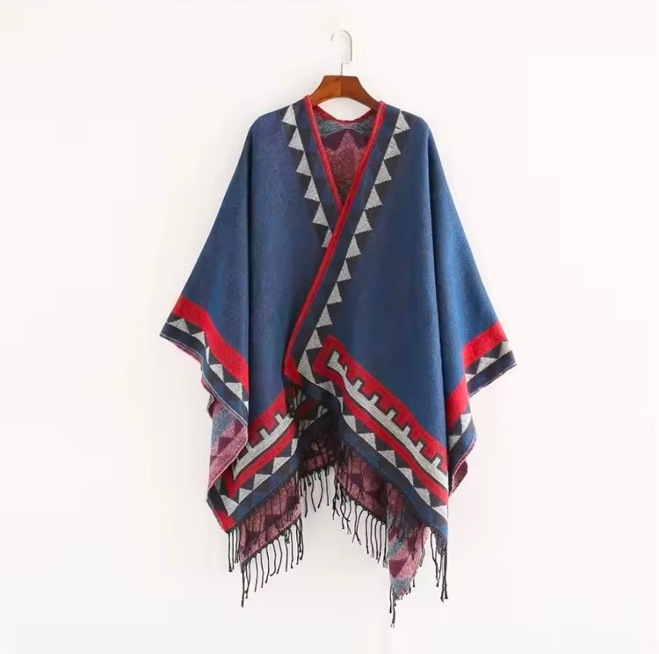 Cashmere Wool Cape Scarf Split Thickened Autumn and Winter Women Cape