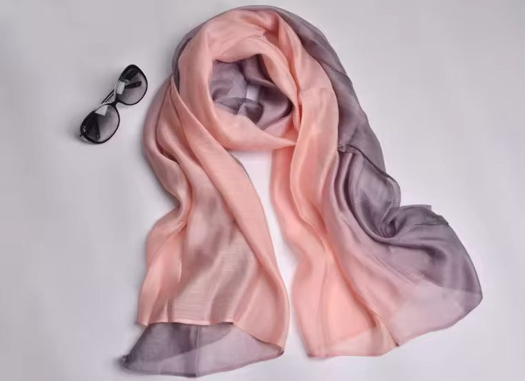 Women Silk Satin Scarf Hijab Women Soft  Large Wrap