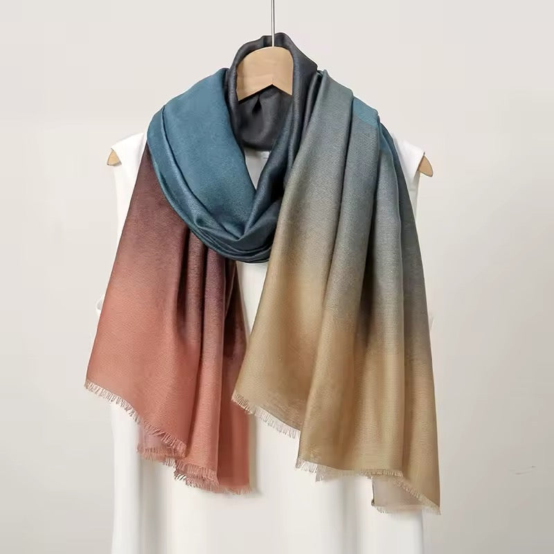 Women Silk Satin Scarf Hijab Women Soft Large Wrap