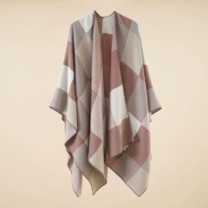 Cashmere Wool Cape Scarf Split Thickened Autumn and Winter Women Cape