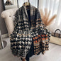 Women Luxurious Cashmere Touch Scarf - Warm Fringe Shawl