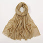 Women Glimmer Shiny Women Hijab Scarf Muslim Long Scarves Light Weight