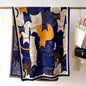 Cat Print Scarf Thickened Warm Cashmere Double Sided Luxury Shawl Women Allure