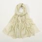 Women Glimmer Shiny Women Hijab Scarf Muslim Long Scarves Light Weight