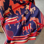 Luxury Women Limited Edition Horse Design Cashmere Touch Scarf - Warm Fringe Shawl