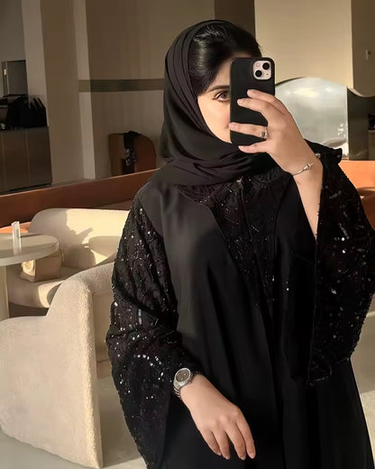 Women Black Abaya Modest Clothing Women Closed Abaya