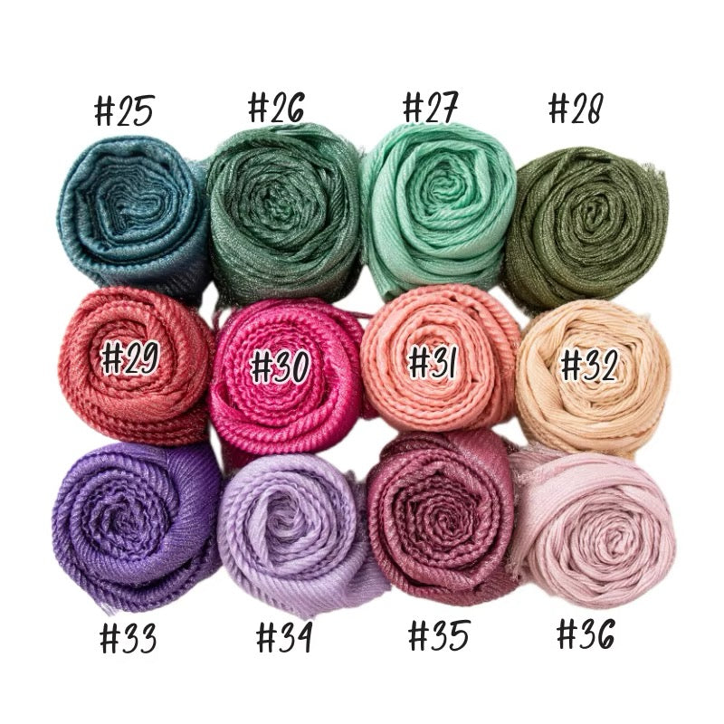 Women Glimmer Shiny Women Hijab Scarf Muslim Long Scarves Light Weight