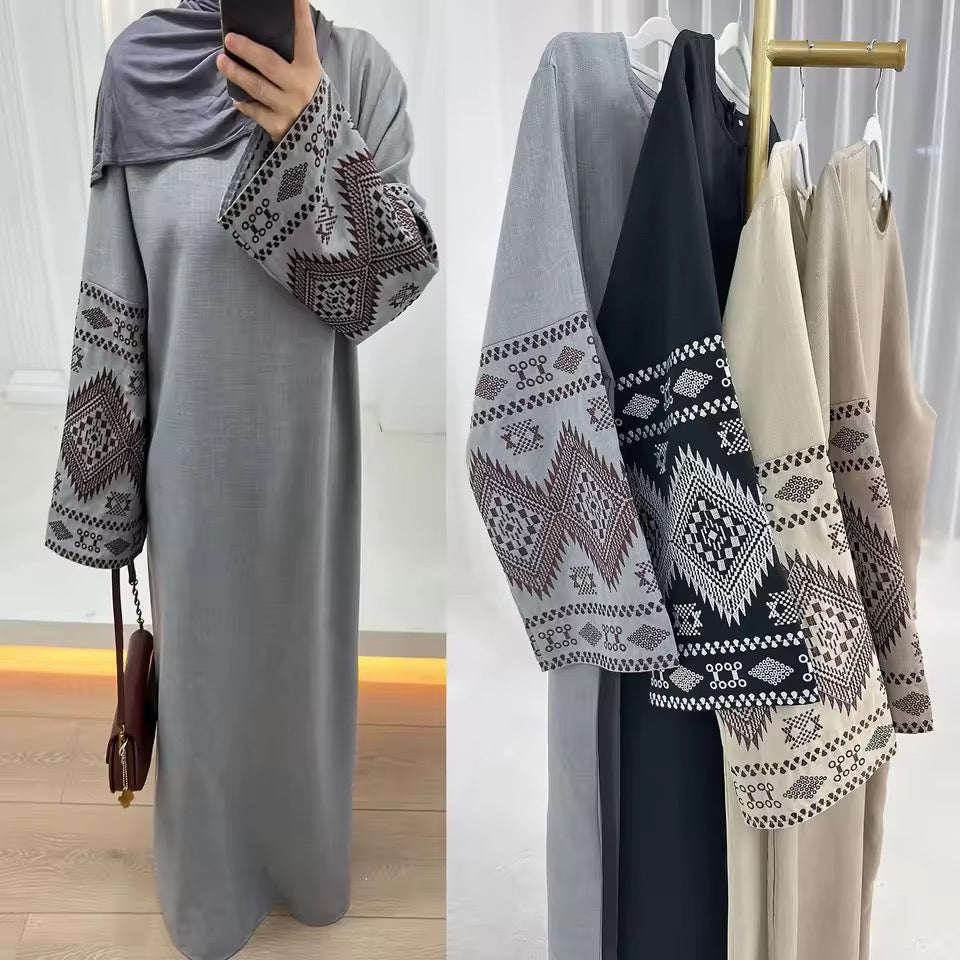 Women Closed Abaya Luxury Modest Clothing