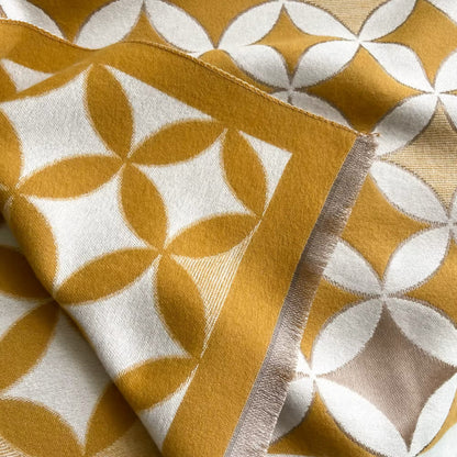 Women Luxurious Cashmere Touch Scarf - Warm Fringe Shawl