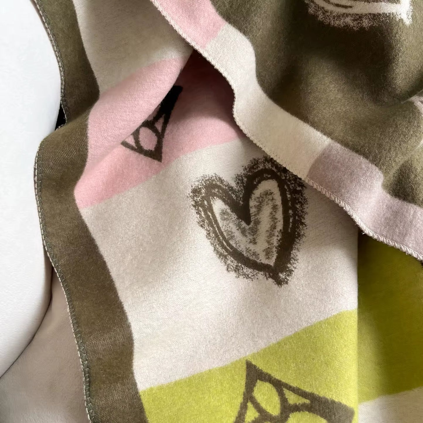 Women Luxurious Cashmere Touch Scarf - Warm Fringe Shawl