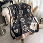 Women Luxurious Cashmere Touch Scarf - Warm Fringe Shawl