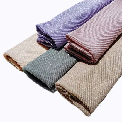 Women Glimmer Shiny Women Hijab Scarf Muslim Long Scarves Light Weight
