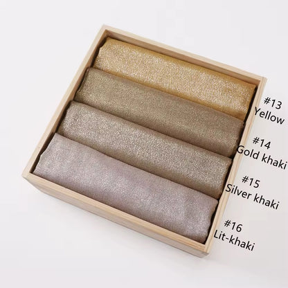 Women Glimmer Shiny Women Hijab Scarf Muslim Long Scarves Light Weight