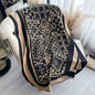 Women Luxurious Moroccan Cashmere Touch Scarf - Warm Fringe Shawl