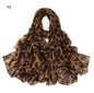 Cheetah Print Women Silk Satin Scarf Foulard Women Hijab Women Allure Wrap