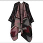 Cashmere Wool Cape Scarf Split Thickened Autumn and Winter Women Cape