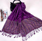 Luxury Women Classic Pashmina Cashmere Touch Scarf - Warm Fringe Pashmina Shaw