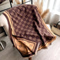 Women Luxurious Cashmere Touch Scarf  - Warm Fringe Shawl