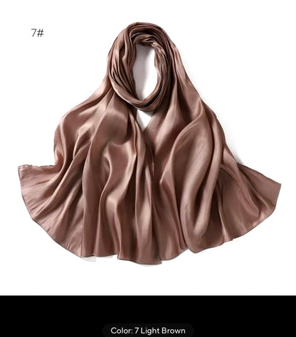 Women Glimmer Shiny Women Hijab Scarf Muslim Long Scarves Light Weight
