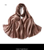 Women Glimmer Shiny Women Hijab Scarf Muslim Long Scarves Light Weight