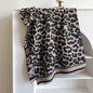 Leopard & Cheetah  Print Scarf Thickened Warm Cashmere Double Sided Shawl Women Allure