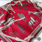 Luxury Women Limited Edition Horse Design Cashmere Touch Scarf - Warm Fringe Shawl