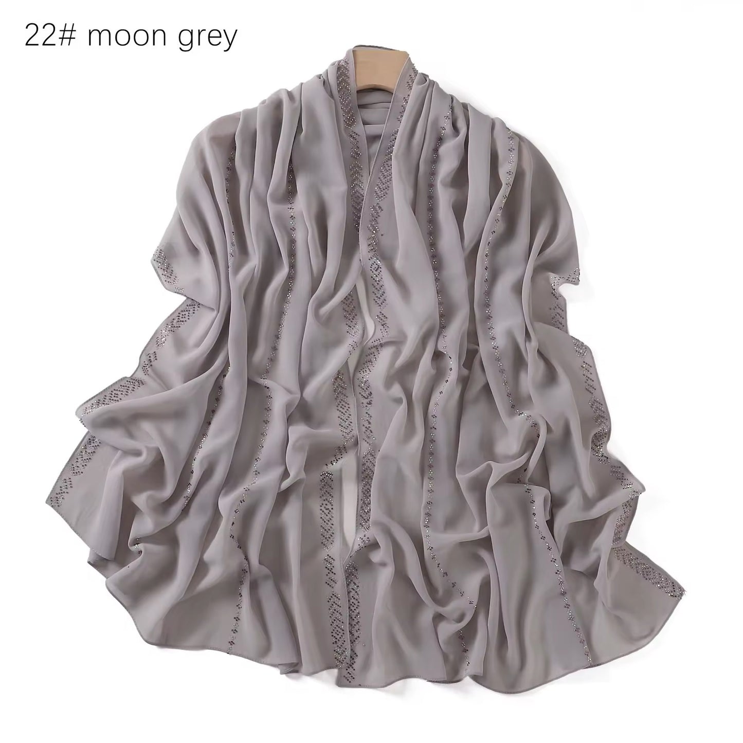 Women Glimmer Shiny Women Hijab Scarf Muslim Long Scarves Light Weight