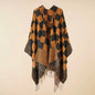 Cashmere Wool Cape Scarf Split Thickened Autumn and Winter Women Cape