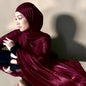 Women Glimmer Shiny Women Hijab Scarf Muslim Long Scarves Light Weight