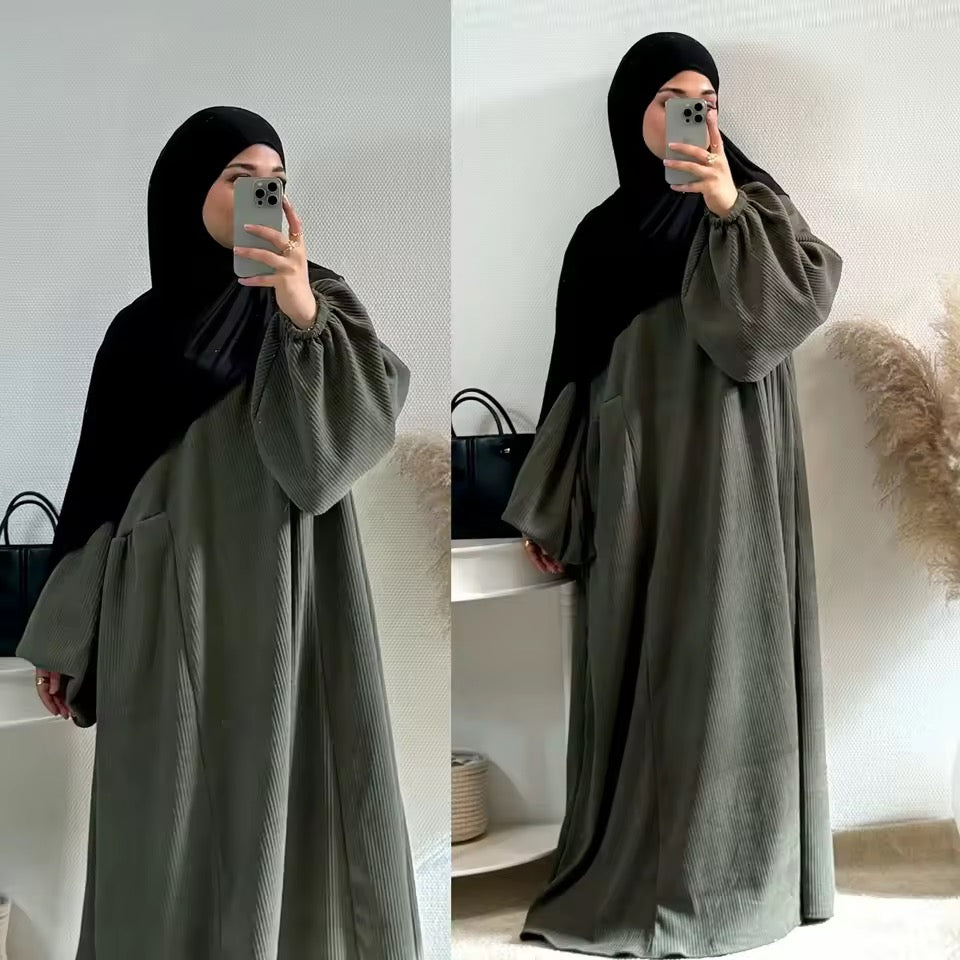 Women Closed Abaya Luxury Modest Clothing