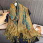 Luxury Women Classic Pashmina  Cashmere Touch Bohemia Scarf - Warm Fringe Shawl