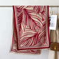 Luxury Women Floral Cashmere Touch Leaves Print Scarf - Warm Fringe Shawl