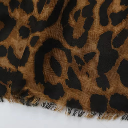 Leopard & Cheetah Print Scarf Thickened Warm Cashmere Scarves Luxury Shawl Women Allure