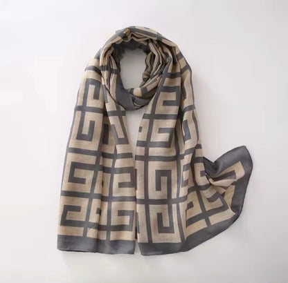 Women Silk Satin Scarf Foulard Hijab Women Soft Large Wrap