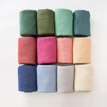 Women Glimmer Shiny Women Hijab Scarf Muslim Long Scarves Light Weight