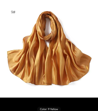 Women Glimmer Shiny Women Hijab Scarf Muslim Long Scarves Light Weight