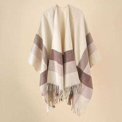 Cashmere Wool Cape Scarf Split Thickened Autumn and Winter Women Cape