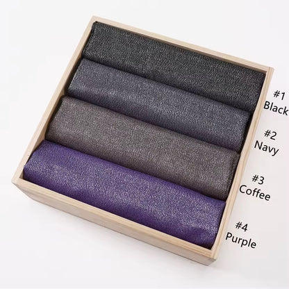 Women Glimmer Shiny Women Hijab Scarf Muslim Long Scarves Light Weight