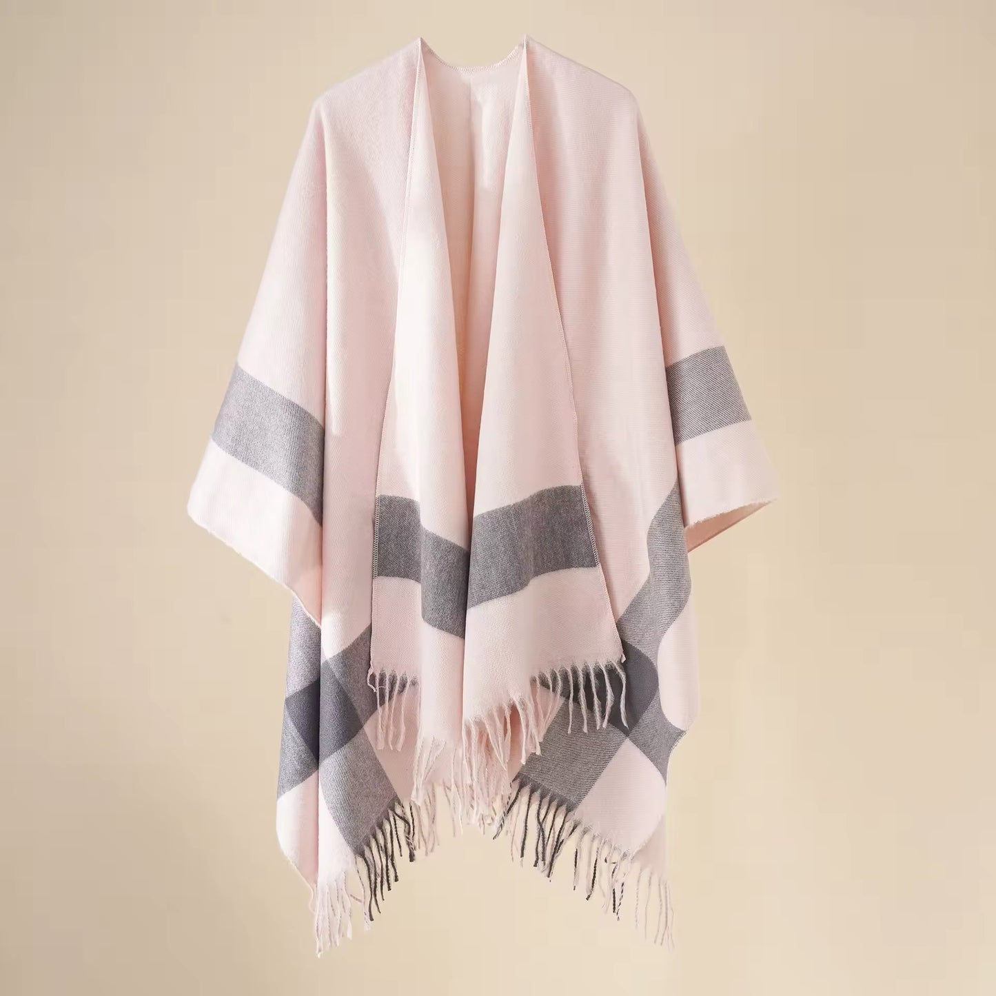 Cashmere Wool Cape Scarf Split Thickened Autumn and Winter Women Cape