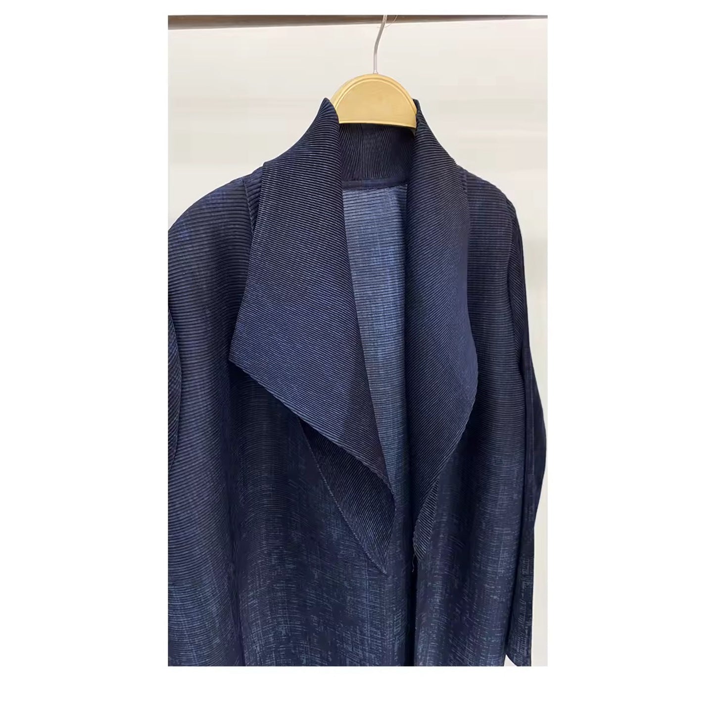 Women Split Abaya Fashion Open Front Long Coat Gradient Loose Design Trench Coat