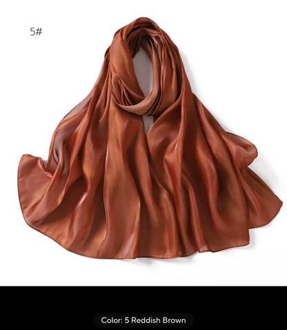 Women Glimmer Shiny Women Hijab Scarf Muslim Long Scarves Light Weight