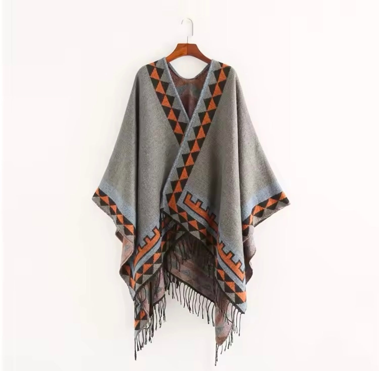 Cashmere Wool Cape Scarf Split Thickened Autumn and Winter Women Cape