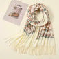 Women Embroidered Scarf Elegant and Versatile for Women Floral Shawl