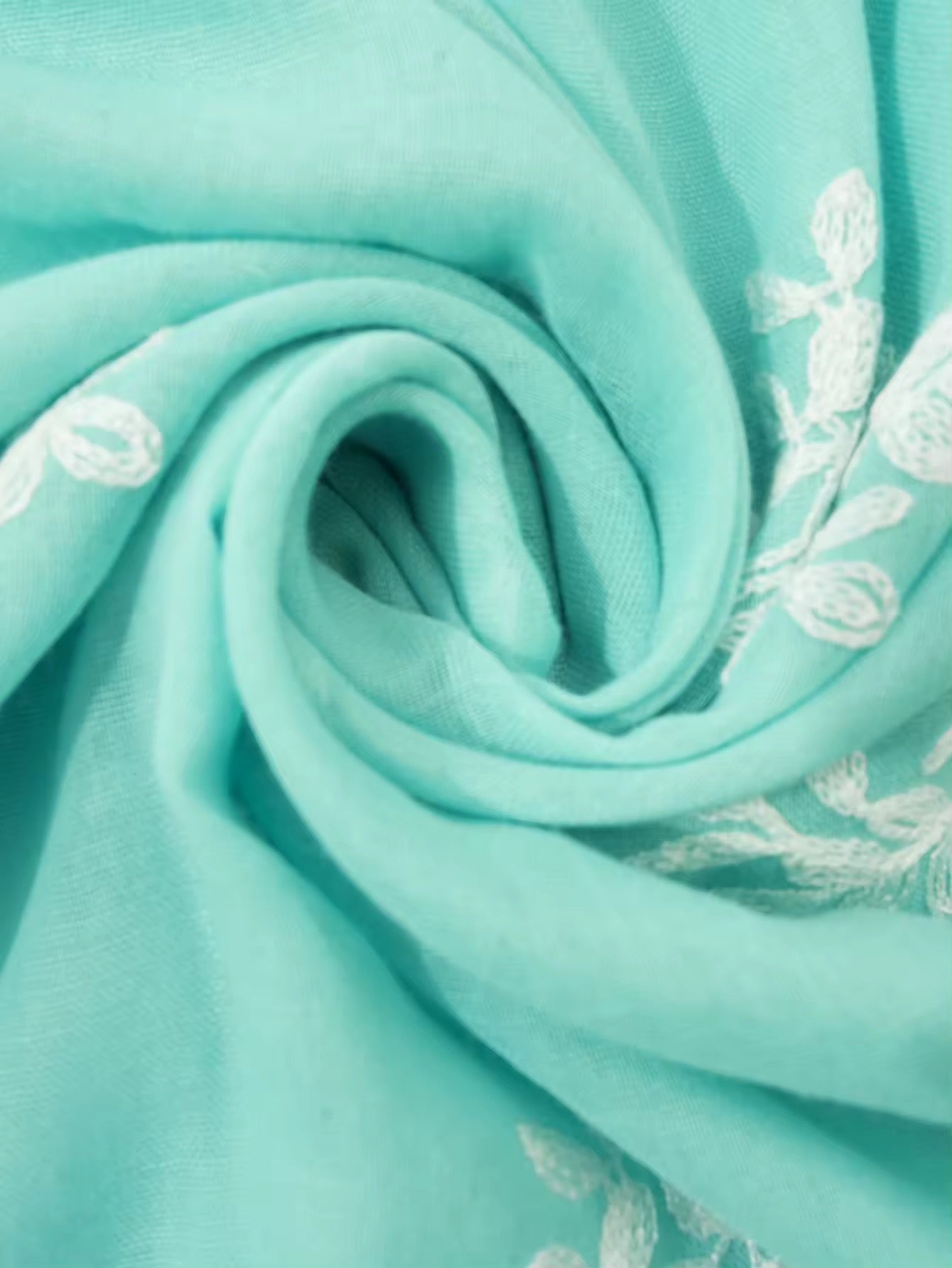 Women Embroidered Scarf Elegant and Versatile for Women Floral Shawl