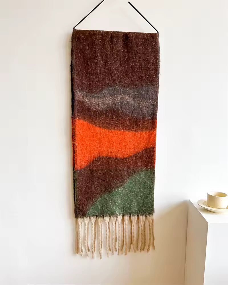 Women Woollen & Men Wool Scarf - Warm Fringe Shaw