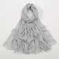 Women Glimmer Shiny Women Hijab Scarf Muslim Long Scarves Light Weight