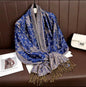 Luxury Women Classic Pashmina  Cashmere Touch Bohemia Scarf - Warm Fringe Shawl