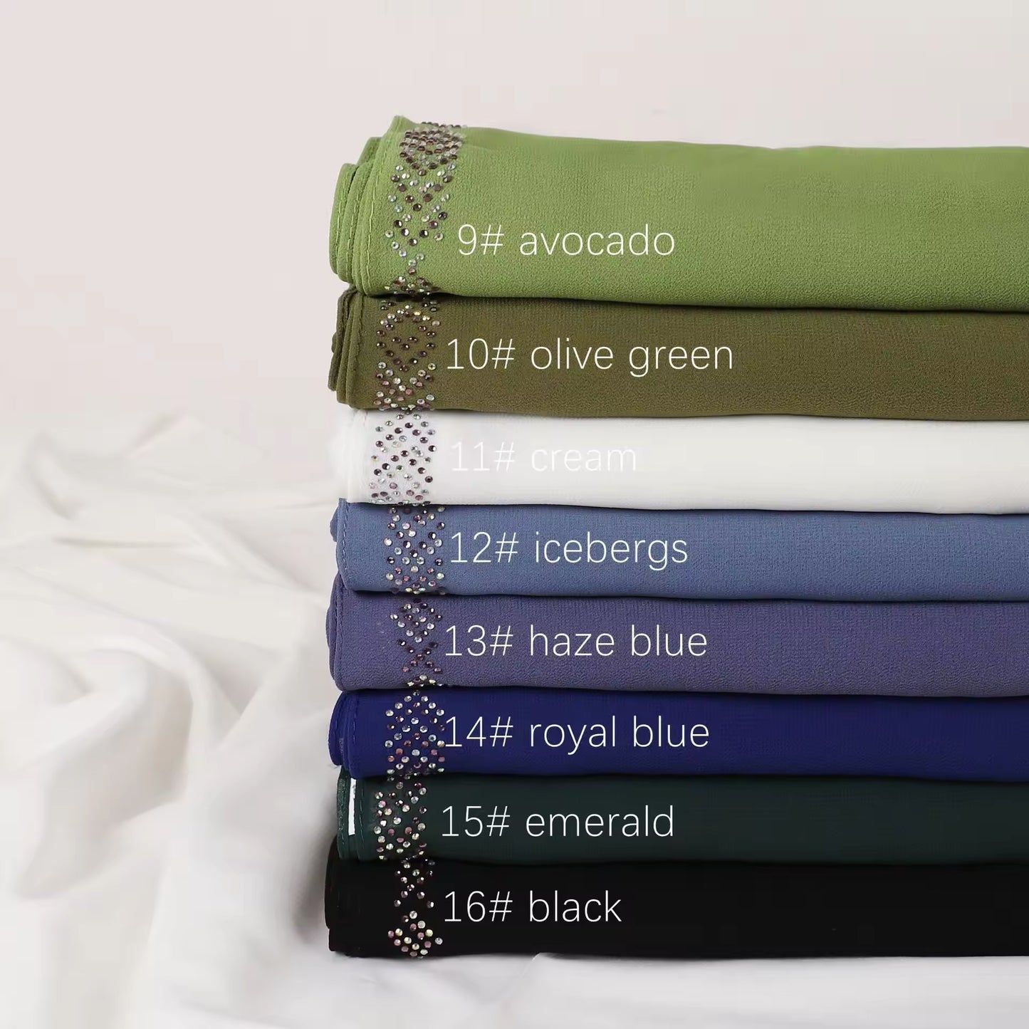 Women Glimmer Shiny Women Hijab Scarf Muslim Long Scarves Light Weight