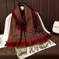 Luxury Women Classic Pashmina Cashmere Touch Bohemia Scarf - Warm Fringe Shawl