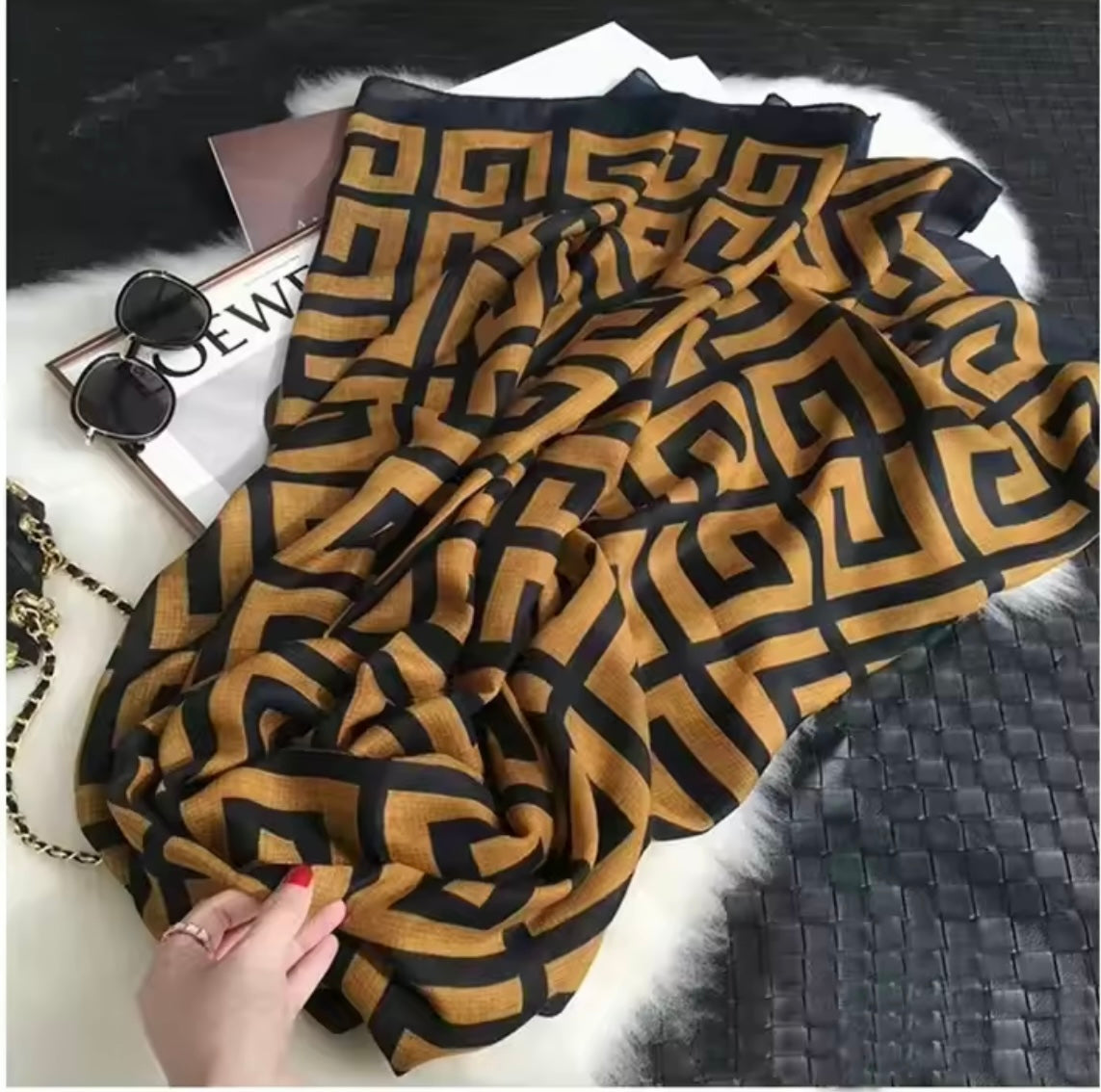 Women Silk Satin Scarf Foulard Hijab Women Soft Large Wrap